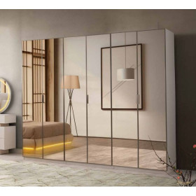 Exclusive-Wardrobe with Doors-MOONSTONE/TRAVERTEN-AMAZON