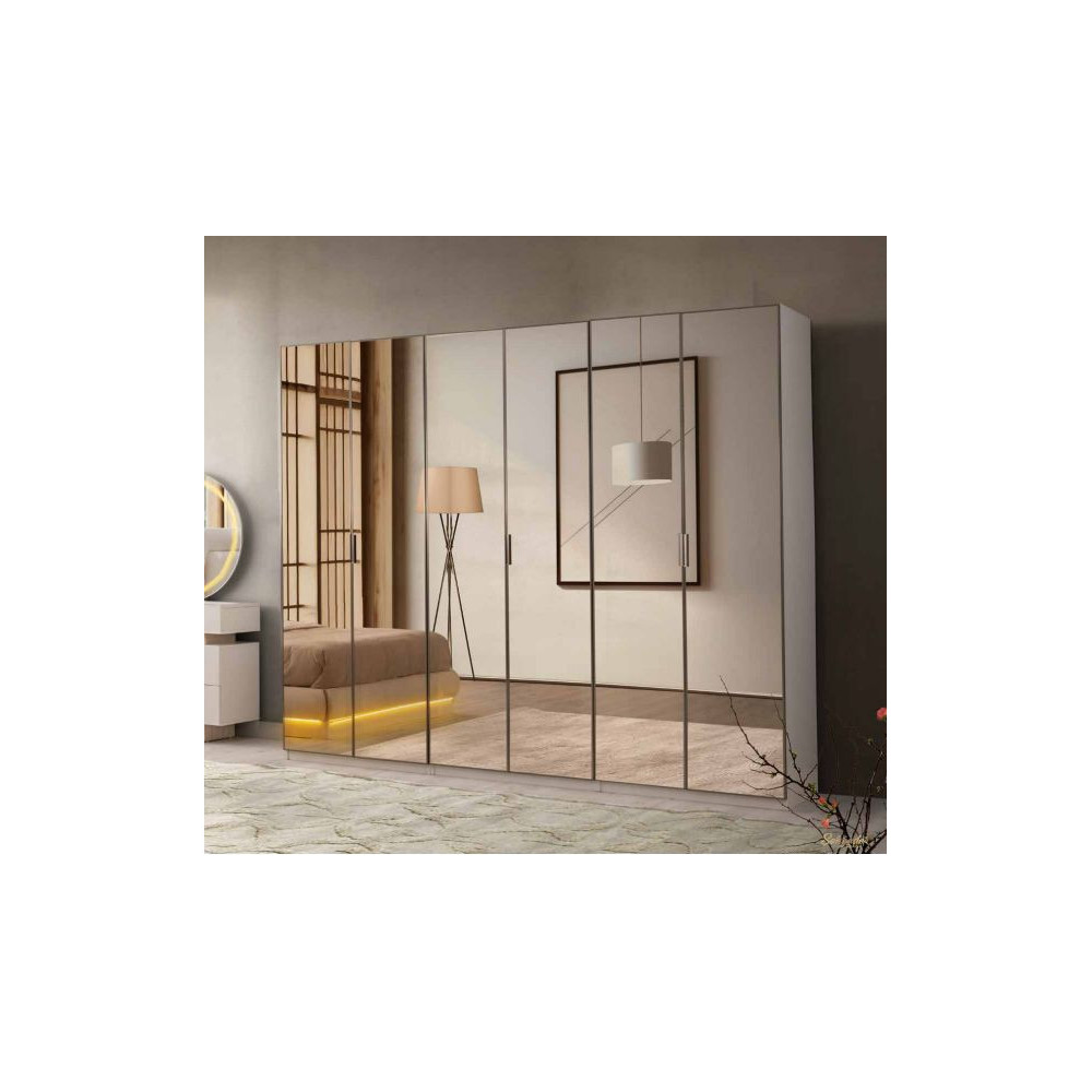 Exclusive-Wardrobe with Doors-MOONSTONE/TRAVERTEN-AMAZON