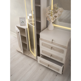 Exclusive-Dresser with Mirror-MOONSTONE/TRAVERTEN-DUBAI