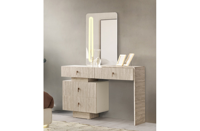 Exclusive-Dresser with Mirror-SANDBEIGE/TRAVERTEN-KAPADOKYA