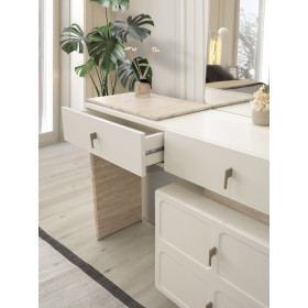 Exclusive-Dresser with Mirror-MOONSTONE/TRAVERTEN-MONTANA
