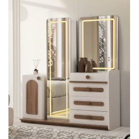 Exclusive-Dresser with Mirror-MOONSTONE/CEVIZ-KUBBE