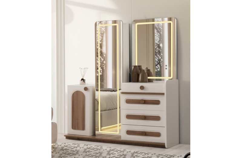 Exclusive-Dresser with Mirror-MOONSTONE/CEVIZ-KUBBE