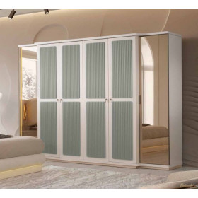 Exclusive-Wardrobe with Doors-MOONSTONE/TRAVERTEN-TURKUAZ