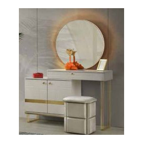 Exclusive-Dresser with Mirror-SANDBEIGE-CEVAHIR