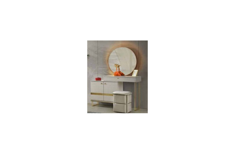 Exclusive-Kommode mit Spiegel-SANDBEIGE-CEVAHIR