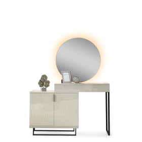 Exclusive-Dresser with Mirror-SANDBEIGE-ADEN