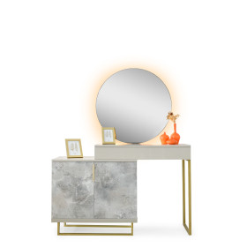Exclusive-Dresser with Mirror-SANDBEIGE-MOSTAR