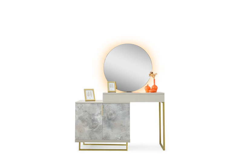 Exclusive-Dresser with Mirror-SANDBEIGE-MOSTAR