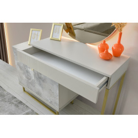 Exclusive-Kommode mit Spiegel-SANDBEIGE-MOSTAR