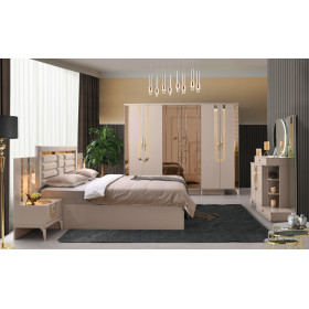 Exclusive-Dresser with Mirror-SANDBEIGE-SAFIR