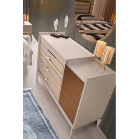 Exclusive-Kommode mit Spiegel-SANDBEIGE-MARMARIS