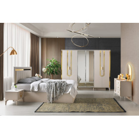 Exclusive-Dresser with Mirror-SANDBEIGE-ALP