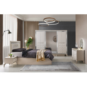 Exclusive-Dresser with Mirror-SANDBEIGE-PANAMA