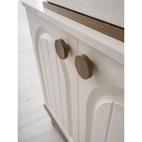 Bohem-Dresser with Mirror-MOONSTONE/WALLNUTT-HAZAR