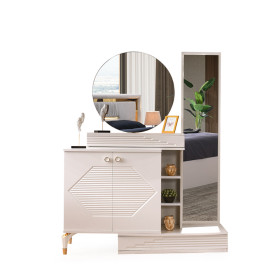 Surgulu-Dresser with Mirror-MOONSTONE-ELMAS