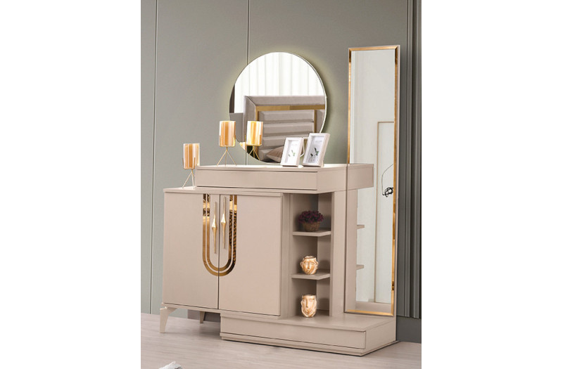 Surgulu-Kommode mit Spiegel-SANDBEIGE-CAGLA