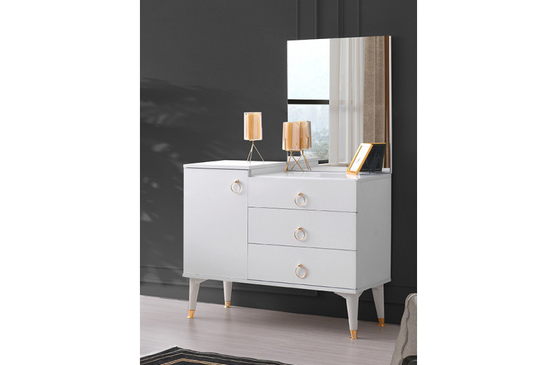 Surgulu-Dresser with Mirror-WHITE-AVRASYA