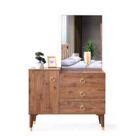 Surgulu-Dresser with Mirror-WALLNUTT-EFE