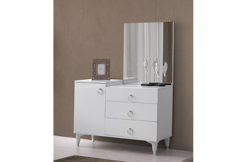 Surgulu-Dresser with Mirror-WHITE-TOROS