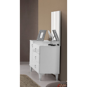 Surgulu-Dresser with Mirror-WHITE-TOROS