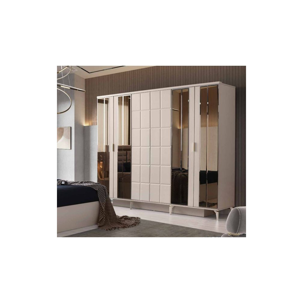 Exclusive-Wardrobe with Doors-SANDBEIGE-BERLIN