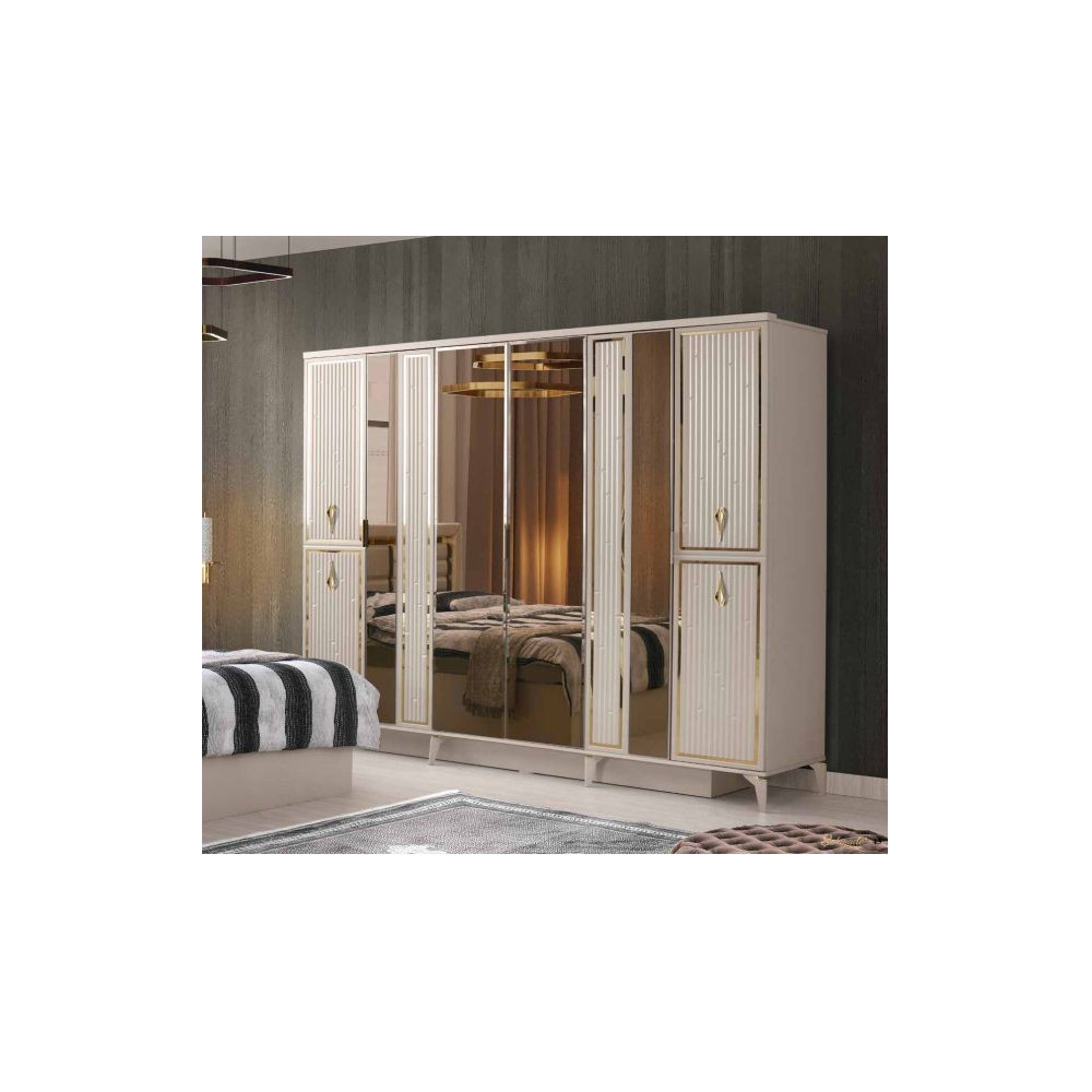Exclusive-Wardrobe with Doors-SANDBEIGE-MARMARIS