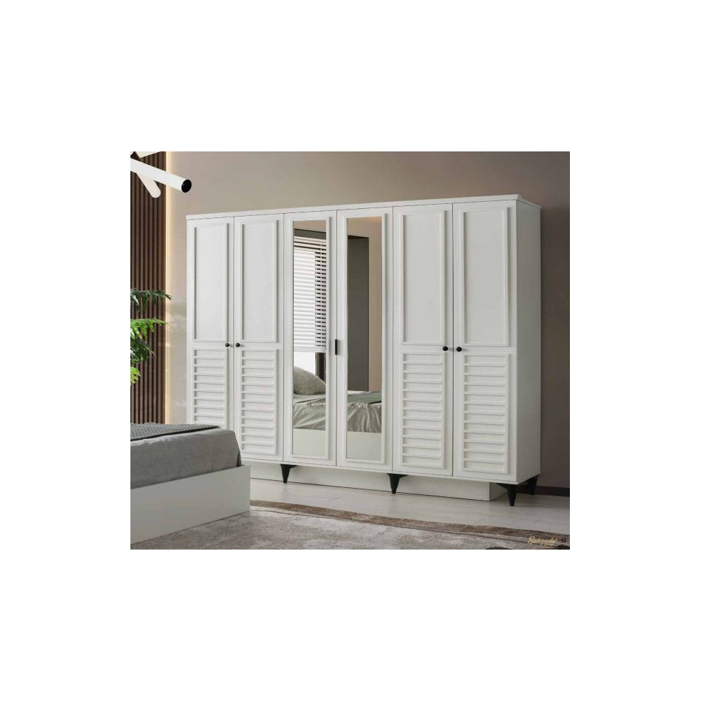 Exclusive-Kleiderschrank mit Türen-MONDSTEIN-TUBA