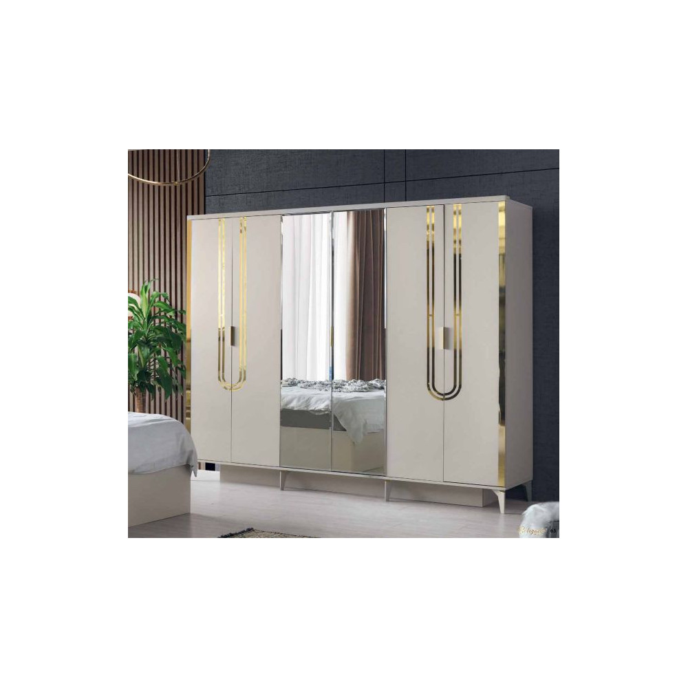 Exclusive-Wardrobe with Doors-SANDBEIGE-ALP