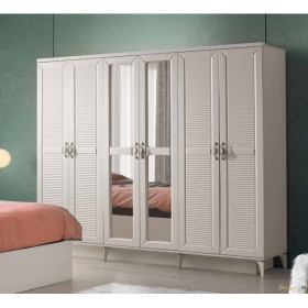 Exclusive-Kleiderschrank mit Türen-SANDBEIGE-OPERA