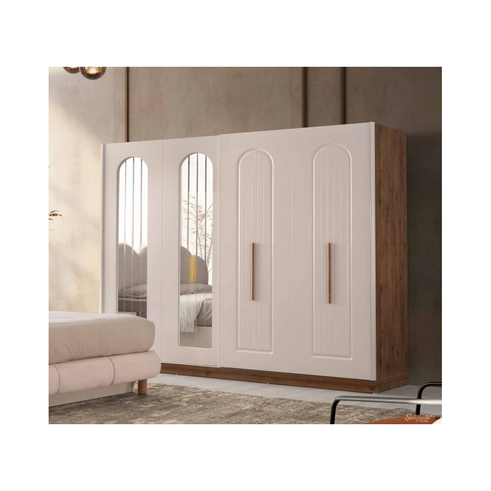 Bohem-Schwebetürenschrank-MONSTEIN/WALNUSS-HAZAR