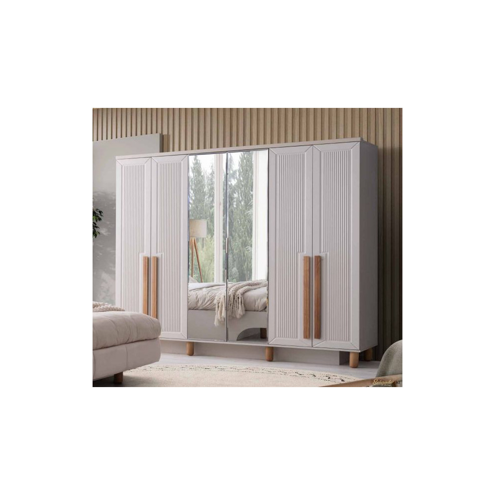 Bohem-Kleiderschrank mit Türen-SANDBEIGE-MADRID