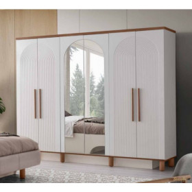 Bohem-Kleiderschrank mit Türen-MONSTEIN/WALNUSS-KOSK