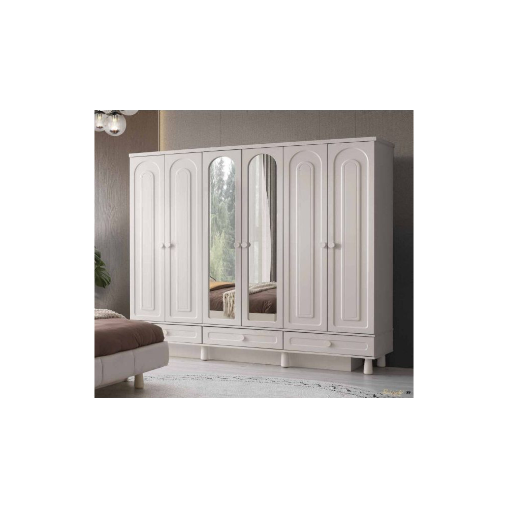 Bohem-Wardrobe with Doors-MOONSTONE-BEYZA
